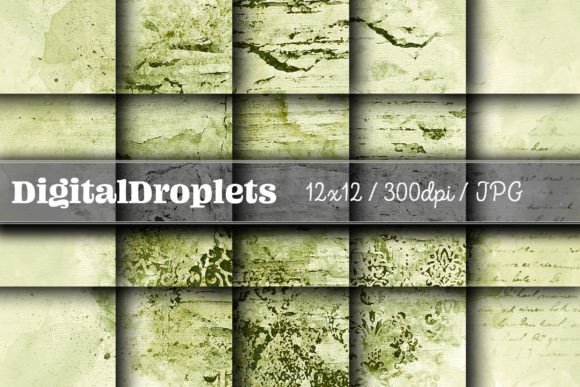 Antique Wallpaper Vol. 3 | Vintage Watercolor Paper Set