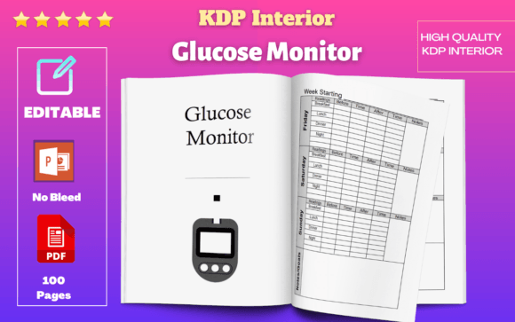 Editable Glucose Monitor Planner: A Designer's Asset