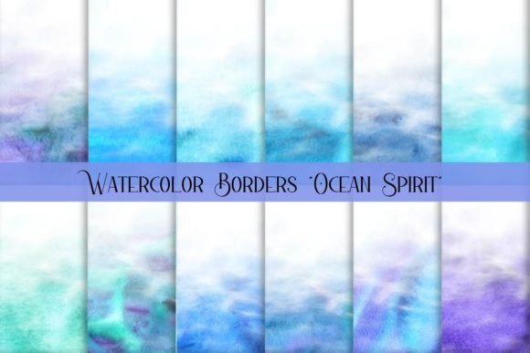 Elevate Designs with Watercolor Borders Clipart