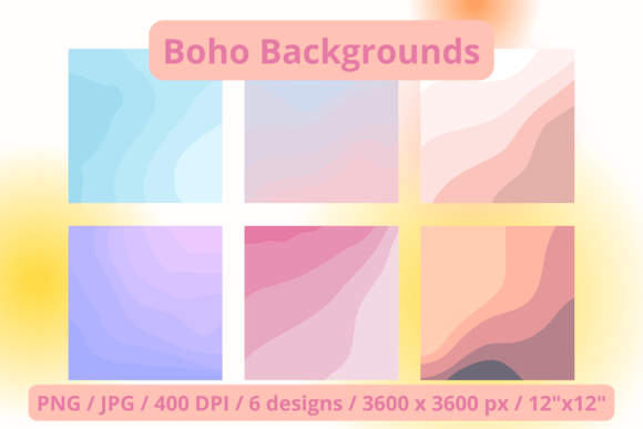 Elevate Your Projects with a Versatile Boho Backgrounds Set