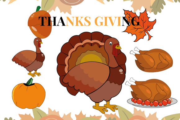 Elevate Your Seasonal Designs with Thoughtful Thanksgiving Graphics