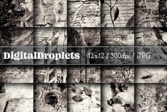 Flowered Wallpaper Vol. 10: A Vintage Design Asset Collection
