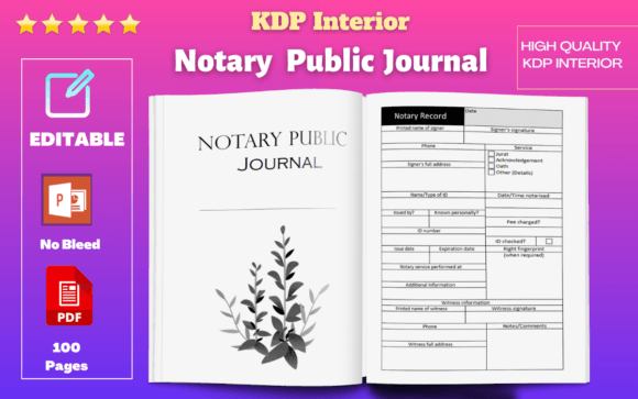 Notary Public Log Book Journal: A Designer's Essential Resource