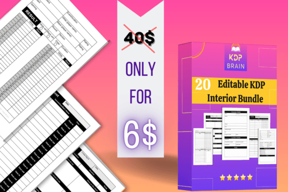 Streamline Your Design Workflow with This Versatile 20 KDP Journal Interior Bundle