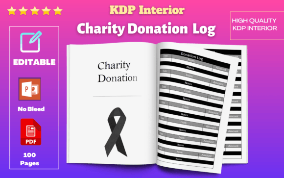 Streamline Your Records with an Editable Charity Donation Log