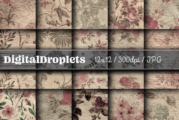 Timeless Elegance: Vintage Flowered Vol. 1 Papers